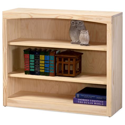 Amish Traditions Pine Bookcases Solid Pine Bookcase With 2 Open Shelves