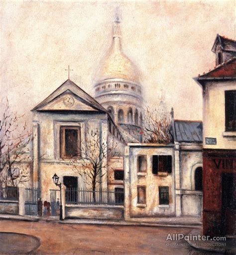 Maurice Utrillo Saint Pierre Church And Sacré Coeur Oil Painting