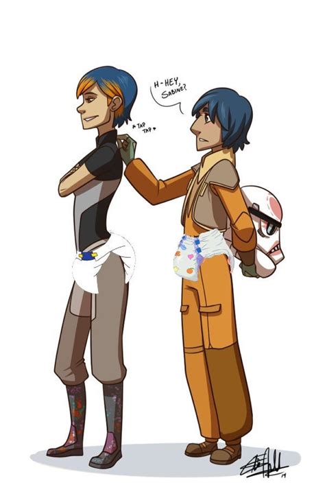 Ezra And Sabine In Diapers By Coolfury201 On Deviantart