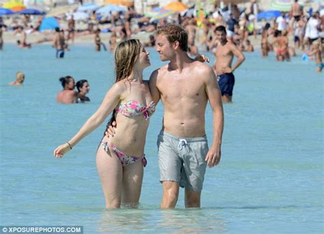 Formula S Nico Rosberg And Wife Vivian Sibold Relax On A Formentera Beach Daily Mail Online