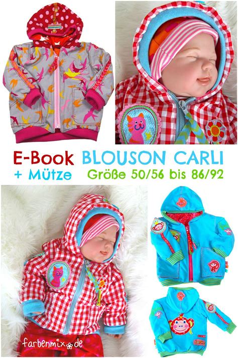 Im ebook puppenliebe sind folgende schnitte für die puppen enthalten: Baby-Blouson Carli + Mütze, Schnittmuster (mit Bildern ...