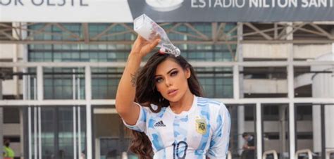 Miss Bumbum Suzy Cortez Goes Full Butt Cheeks Out And Delivers Bath Water To Argentina Soccer