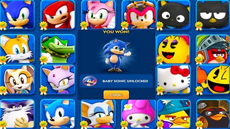 Sonic Dash Mod Apk All Characters Unlocked Download