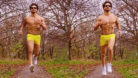 Tiger Shroff Flaunts His Abs As He Goes Shirtless For A Run In