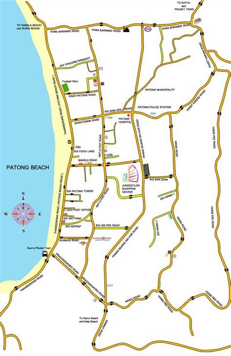 Large Patong Beach Maps For Free Download And Print High Resolution