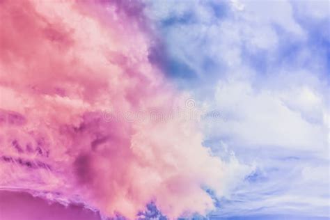 Dreamy Surreal Sky As Abstract Art Fantasy Pastel Colours Background