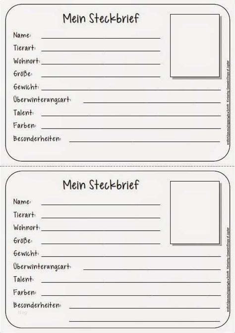 Lernen sie die übersetzung für 'steckbrief' in leos englisch ⇔ deutsch wörterbuch. Steckbrief Vorlage Kostenlos Cool Endlich Pause 2 0 Kleine ...