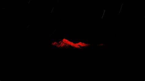 2048x1152 Red Mountain Starry Night Dark 5k 2048x1152 Resolution Hd 4k