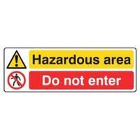 Shop Lasting Impressions Hazardous Area Do Not Enter Sign Label