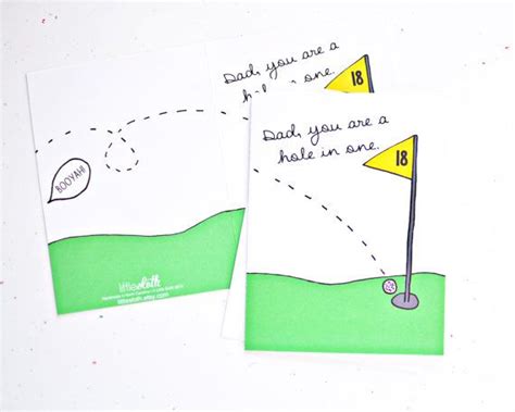 Dad You Are A Hole In One Golf Pun Greeting Card A Perfect Card For Fathers Day Cards Dad