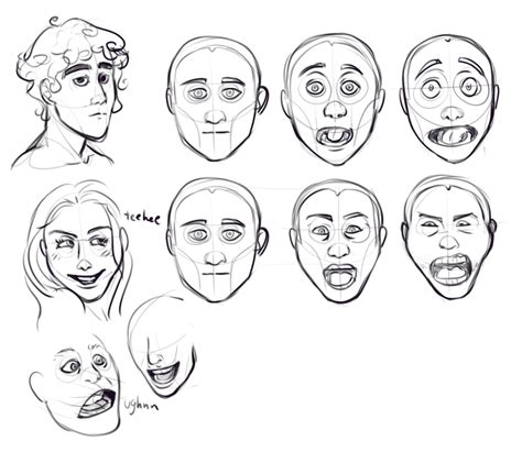 Expression Drawing Construction Anatomy Drawing Drill Challenge By