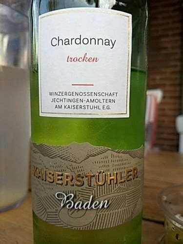 Jechtingen Amoltern Kaiserst Hler Chardonnay Trocken Vivino Us