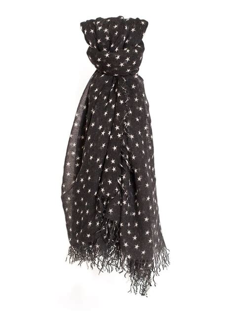 Chan Luu Starry Night Cashmere And Silk Fringe Scarf In Black