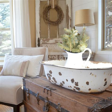 Everything these stylish vintage tables are comfortable and sure to give your home a unique antique feel. Winter Decor 101 & Blog Hop - Little Vintage Nest