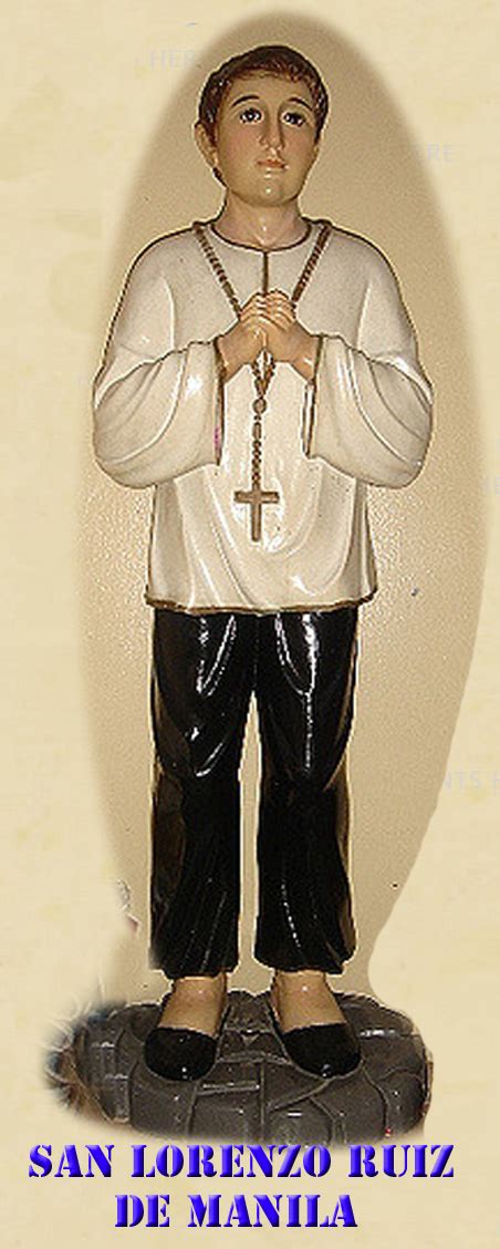 Lorenzo ruiz, also called saint lorenzo of manila, is a filipino saint venerated in the catholic church. Pope Francis Message