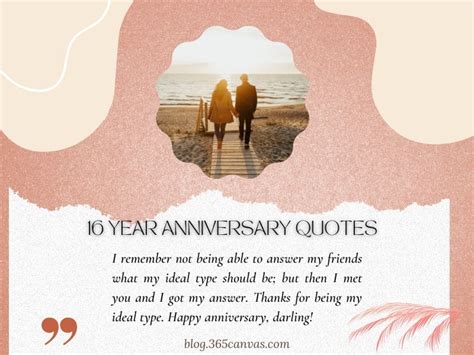 99 Happy 16th Years Wedding Anniversary Quotes Wishes