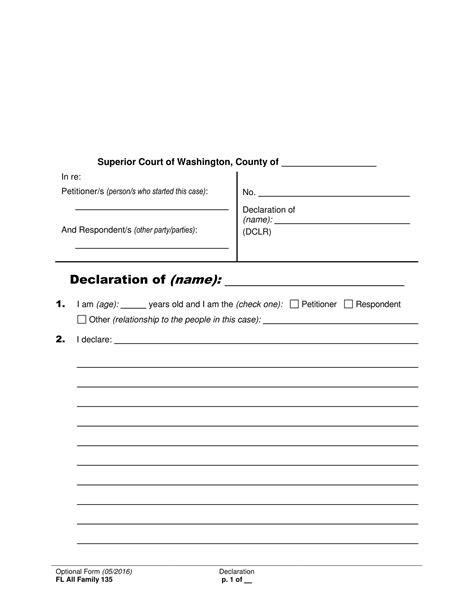 Declaration Form Format In Word Declaration Form Imagesee