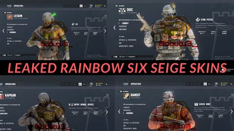 New Leaked Skins In Rainbow Six Siege New Halloween Event Headgear
