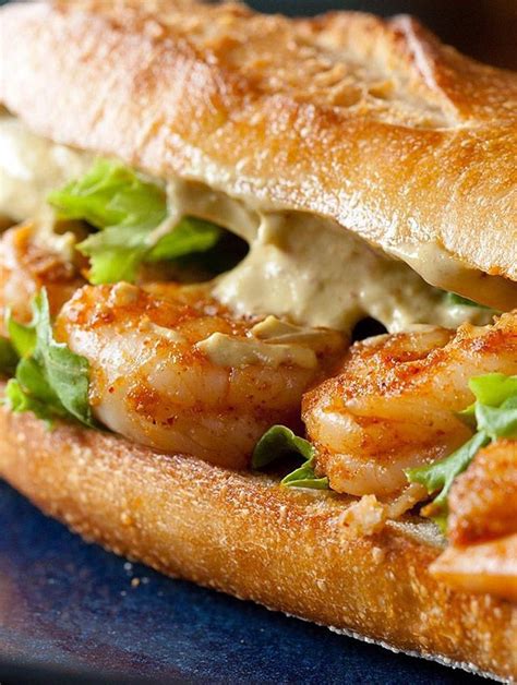 Spicy Shrimp Sandwich With Chipotle Avocado Mayonnaise Free Recipe