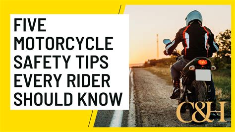 4 Motorcycle Safety Tips Every Rider Should Remember