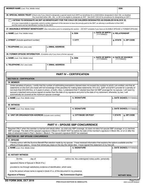 Dd Form 2656 Download Fillable Pdf Or Fill Online Data For Payment Of