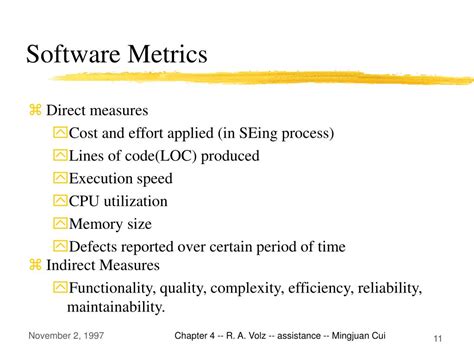 Types Of Software Metrics