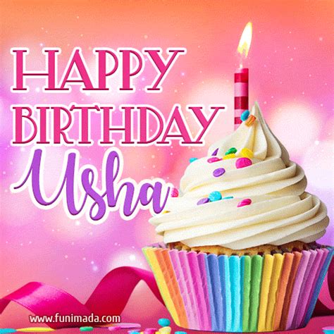 Happy Birthday Usha Lovely Animated 