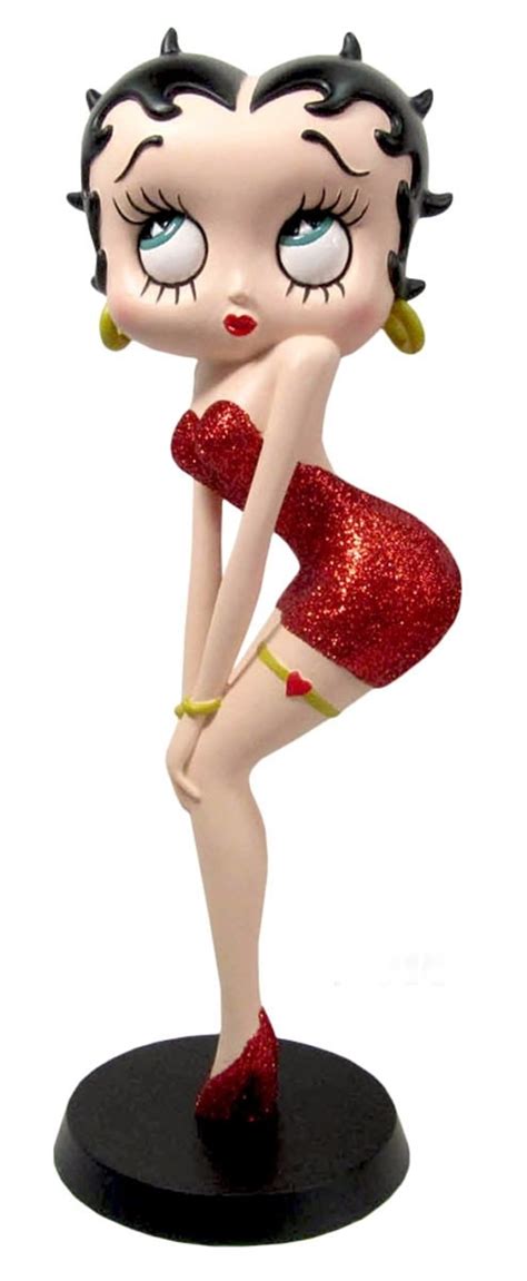 Betty Boop Classic Pose Red Glitter Dress 29cm