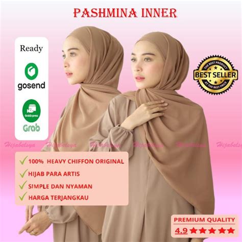 Pashmina 2in1 With Inner Syma Pashmina With Inner Premium Pashmina