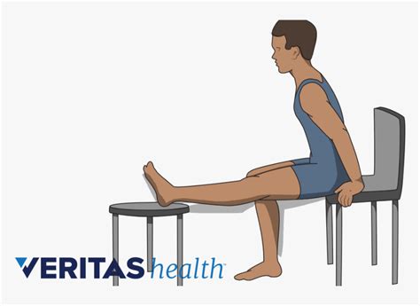 Illustration Of The Seated Hamstring Stretch Sitting Chair Hamstring