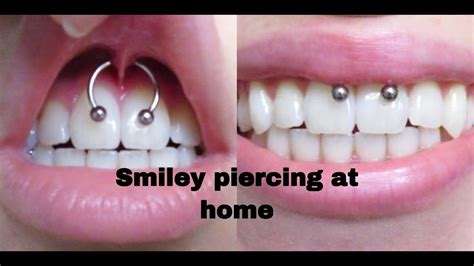 Piercing My Smiley At Home Sensitive Content Youtube
