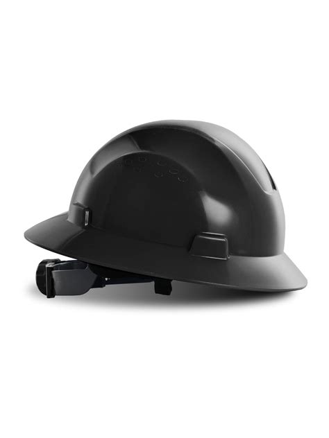 Buy Lanon Black Full Brim Hard Hat Osha Construction Work Approved