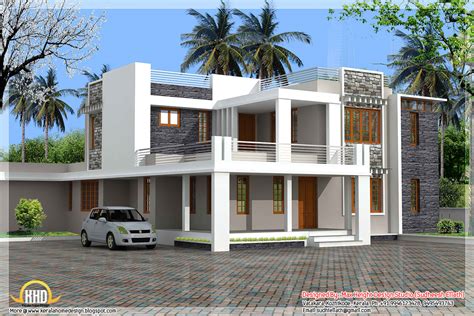 Modern Contemporary Kerala Villa Kerala Home Design And Floor Plans