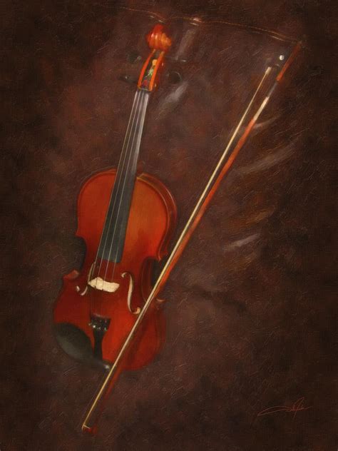 Artists Violin Digital Art By Dale Jackson