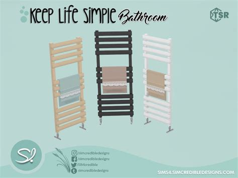 The Sims Resource Keep Life Simple Bathroom Wall Towel