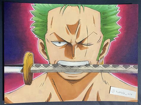 Zoro Drawing I Think This Is My Best Drawing Yet Im 14 Years Old