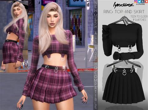 Welcome To Lynxsimz Tumblr Page Ring Set Top And Skirt