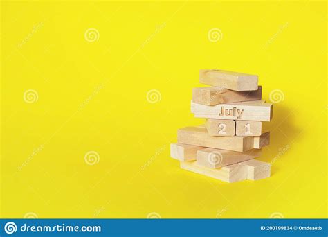 July 21st Day 21 Of Month Calendar Date Stock Photo Image Of Desk