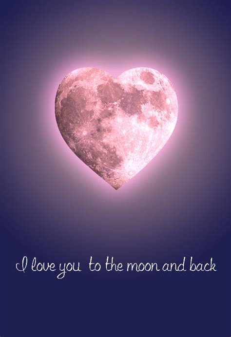 To The Moon And Back Love Card Free Greetings Island