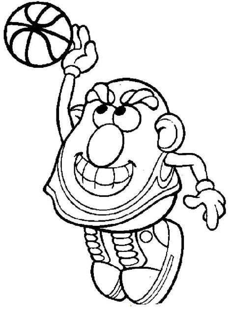 600x425 head coloring page baseball cap a boy put. Mr Potato Head coloring pages. Free Printable Mr Potato ...