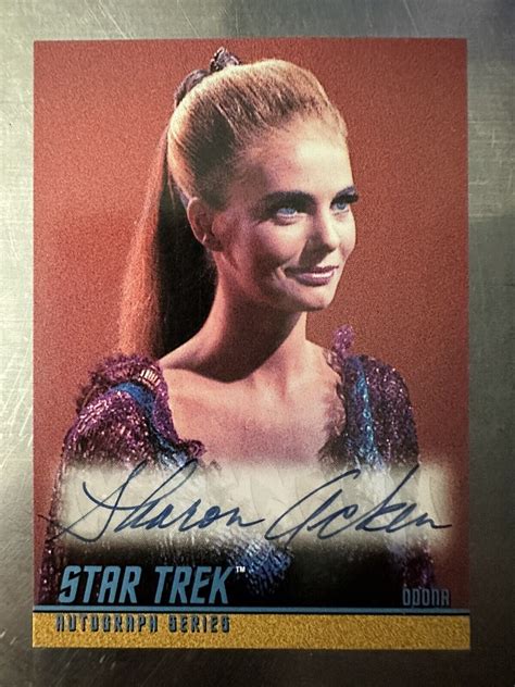 Star Trek Tos Season A Sharon Acker Odona Skybox Autograph Card Ebay