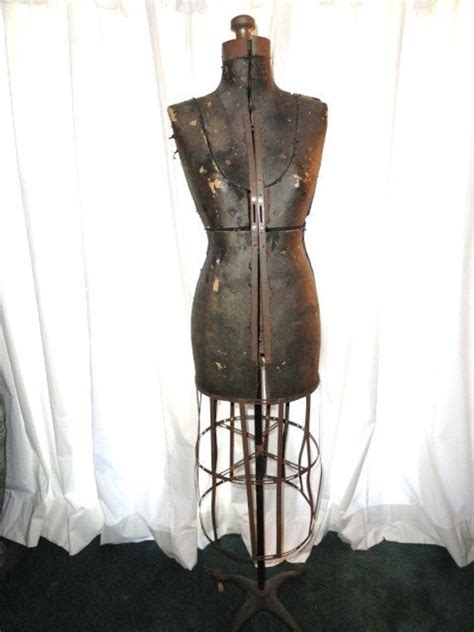 Vintage Industrial Dressform Mannequin Victorian Dress Form