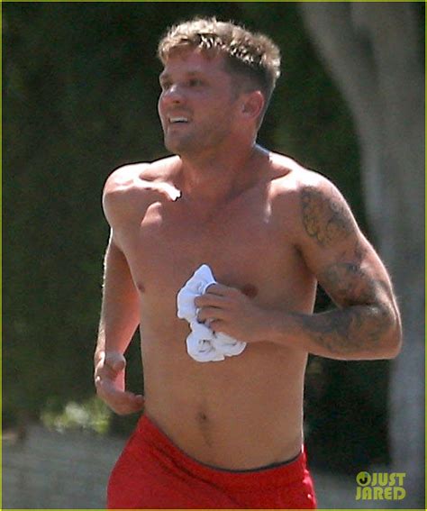 Photo Ryan Phillippe Goes On A Shirtless Jog Bares Super Fit Body Photo Just