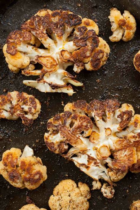 Roasted Cauliflower Steaks Recipe How To Roast Cauliflower