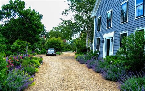 What type material is best… crushed stone, gravel, pea gravel, crushed granite? Russian Sage | Driveway landscaping, Gravel driveway ...