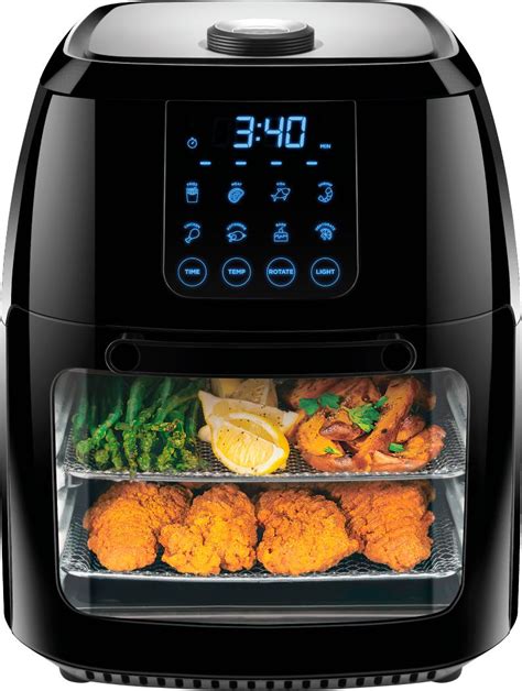 They're actually small convection ovens. CHEFMAN - 6L Digital Multi-Function Air Fryer - Black ...