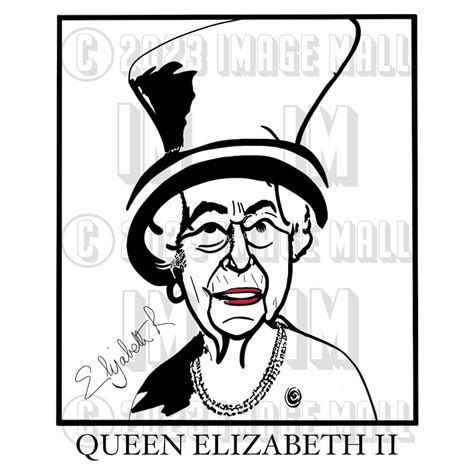 Queen Elizabeth Ii Sublimation Image