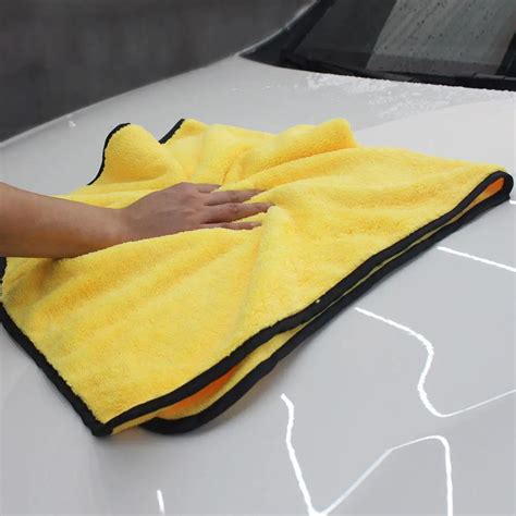 lumiparty 92 56cm soft microfiber fiber buffing fleece car wash towel absorbent dry cleaning kit