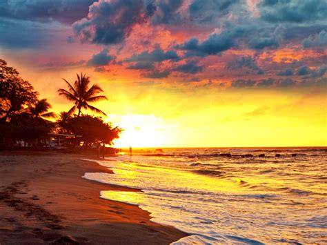 Tropical Beach Sunset Hd Wallpapers Top Free Tropical Beach Sunset Hd