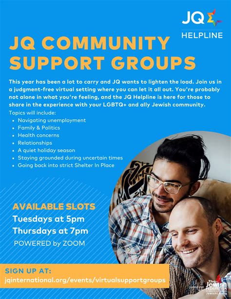 Jq Helpline Virtual Community Support Groups Jq International